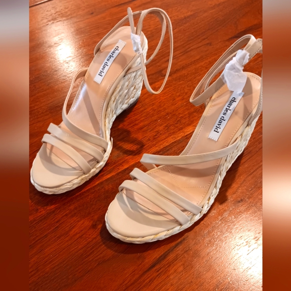 New Charles David Rylee wedge sandals